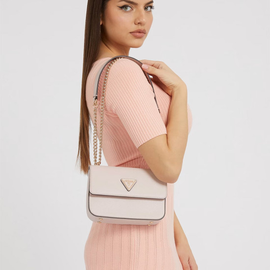 Guess Τσαντάκι ώμου Eco elements saffiano mini crossbody bag